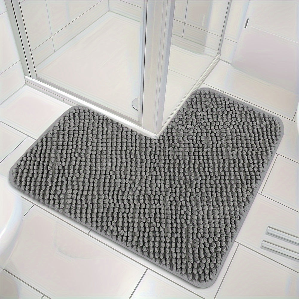 Luxurious L-shaped Non-Slip Corner Shower Mat - Evelyn