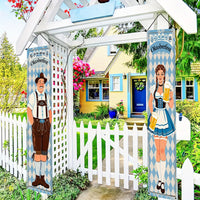 Oktoberfest Banner Sæt Polyester – WiesnWillkommen Oktoberfest 2025