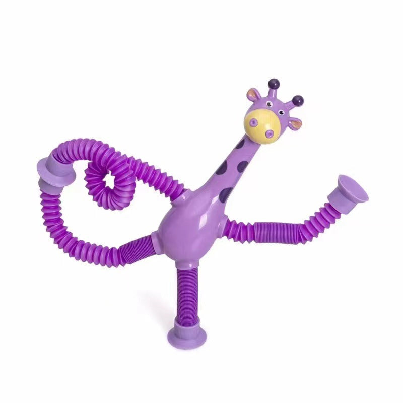 Flexible giraffe toy with suction cup - StretchyGiraffe