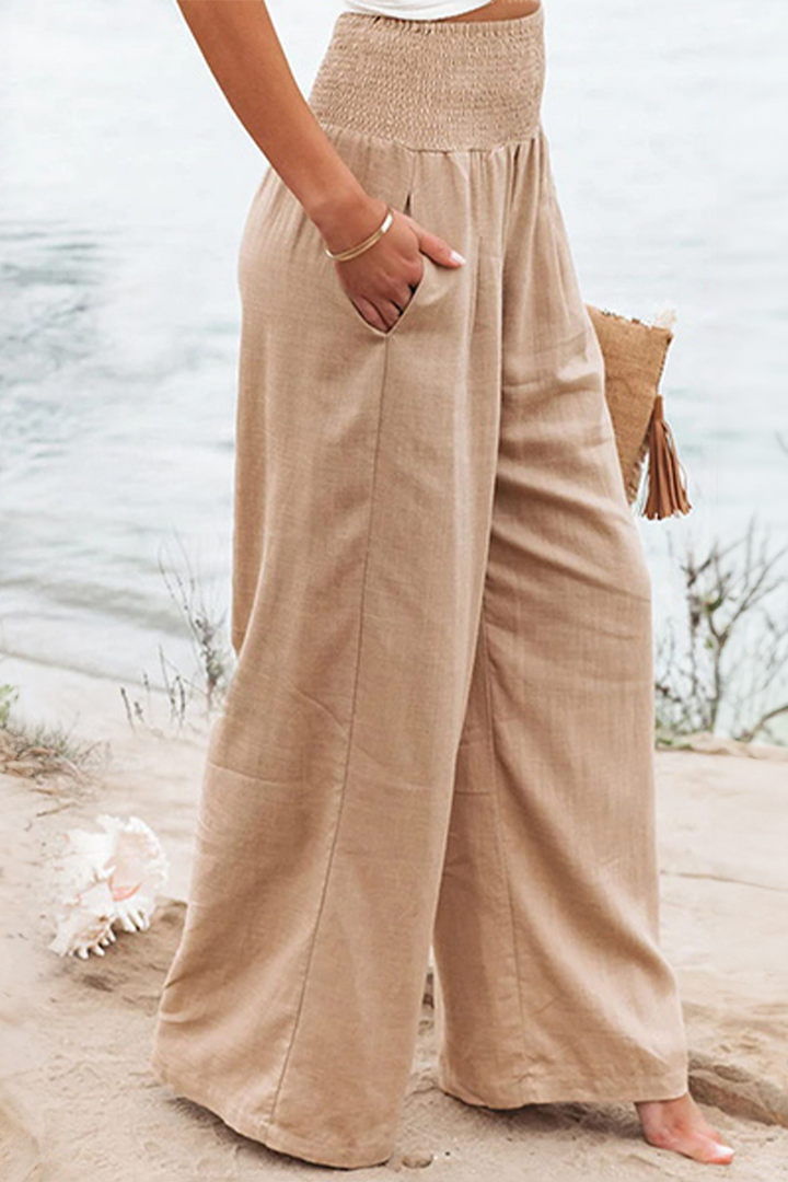 Elegant Palazzo Pants with Boho Flair – Yasmin