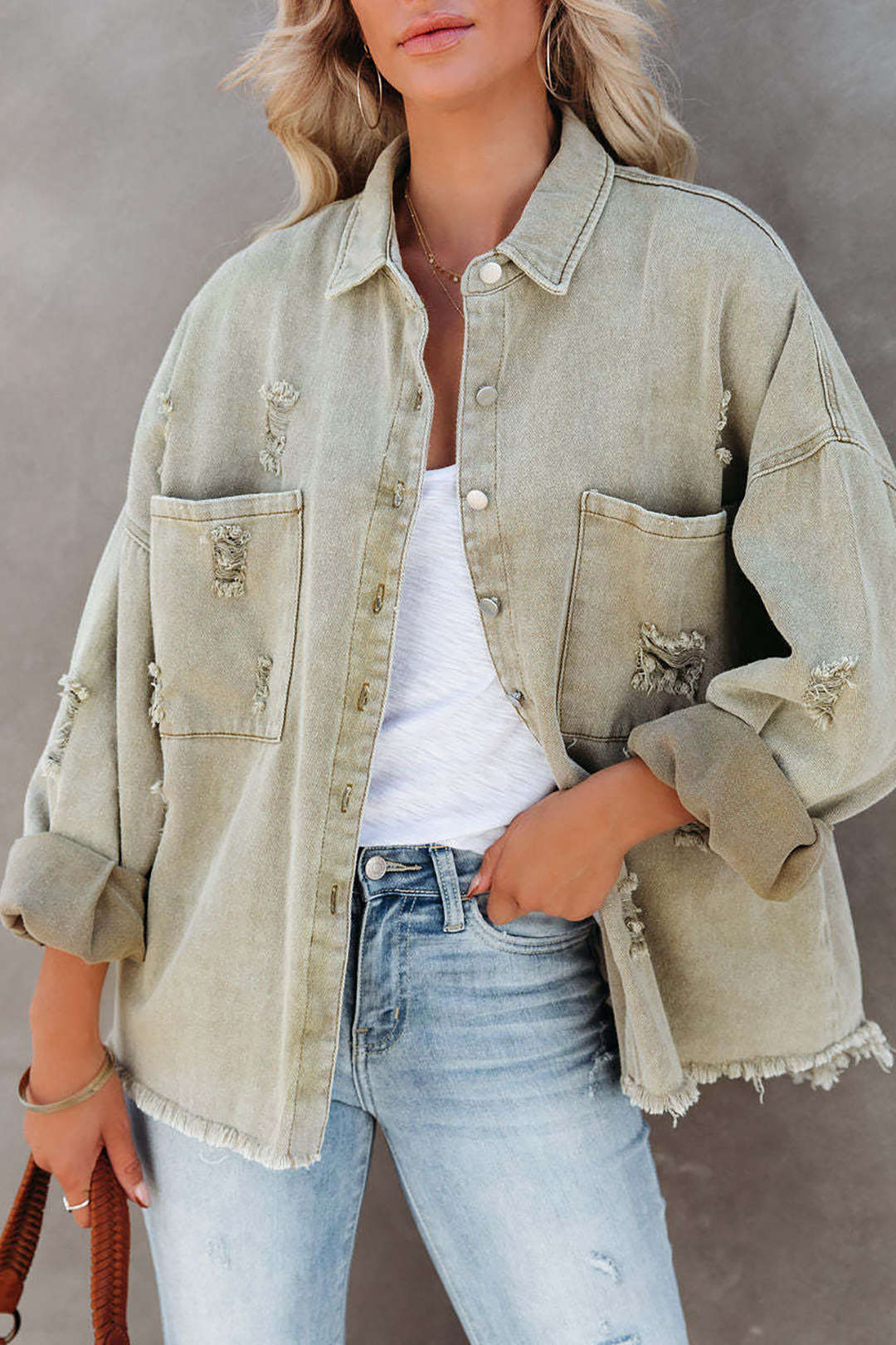 Denim jacket with character – Leona