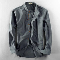 Camisa casual elegante para hombre con botonadura – Benno