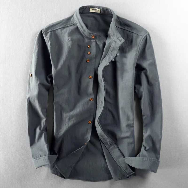 Camisa casual elegante para hombre con botonadura – Benno