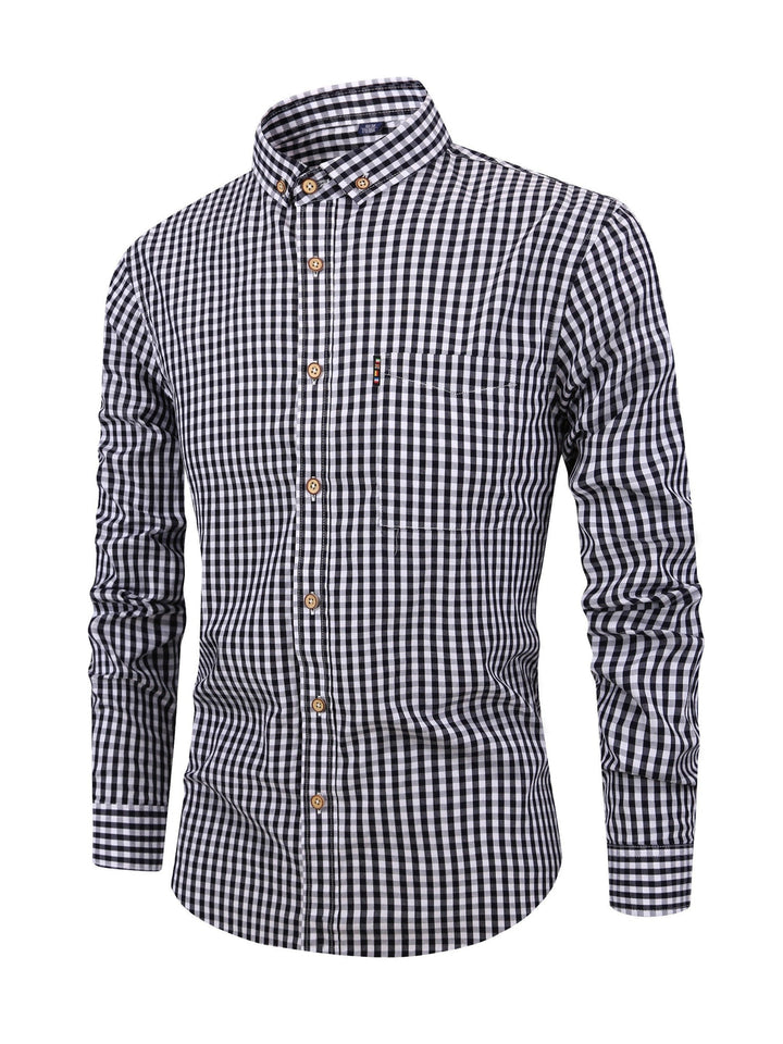 Camisa de hombre a cuadros con ajuste cómodo – Jules