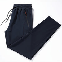 Solid-colored jogging pants with zipper details - Milan