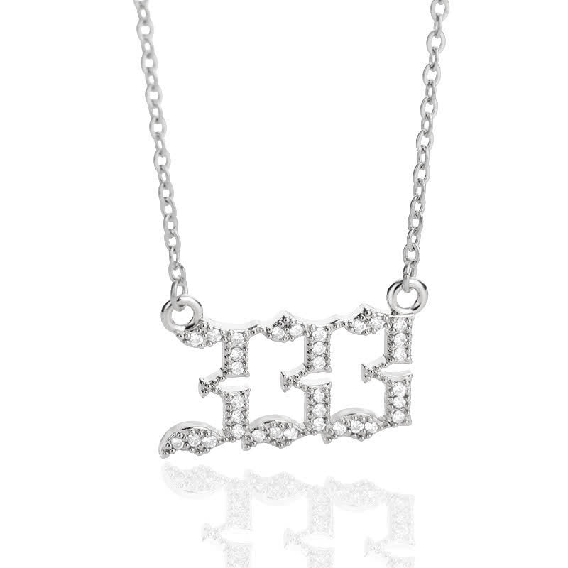 Zirconia Angel Numbers Necklace – Seraphina