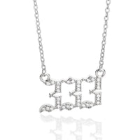 Zirconia Angel Numbers Necklace – Seraphina