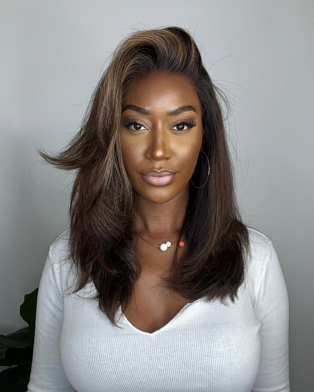 Lace Front Perücke mit Highlights – Selena