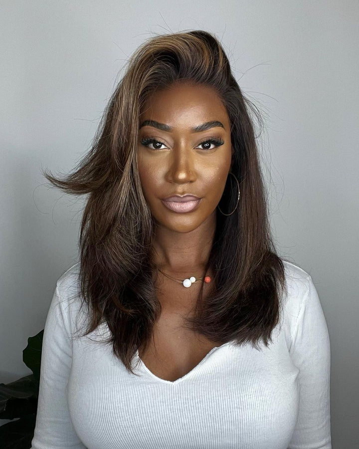 Lace Front Perücke mit Highlights – Selena