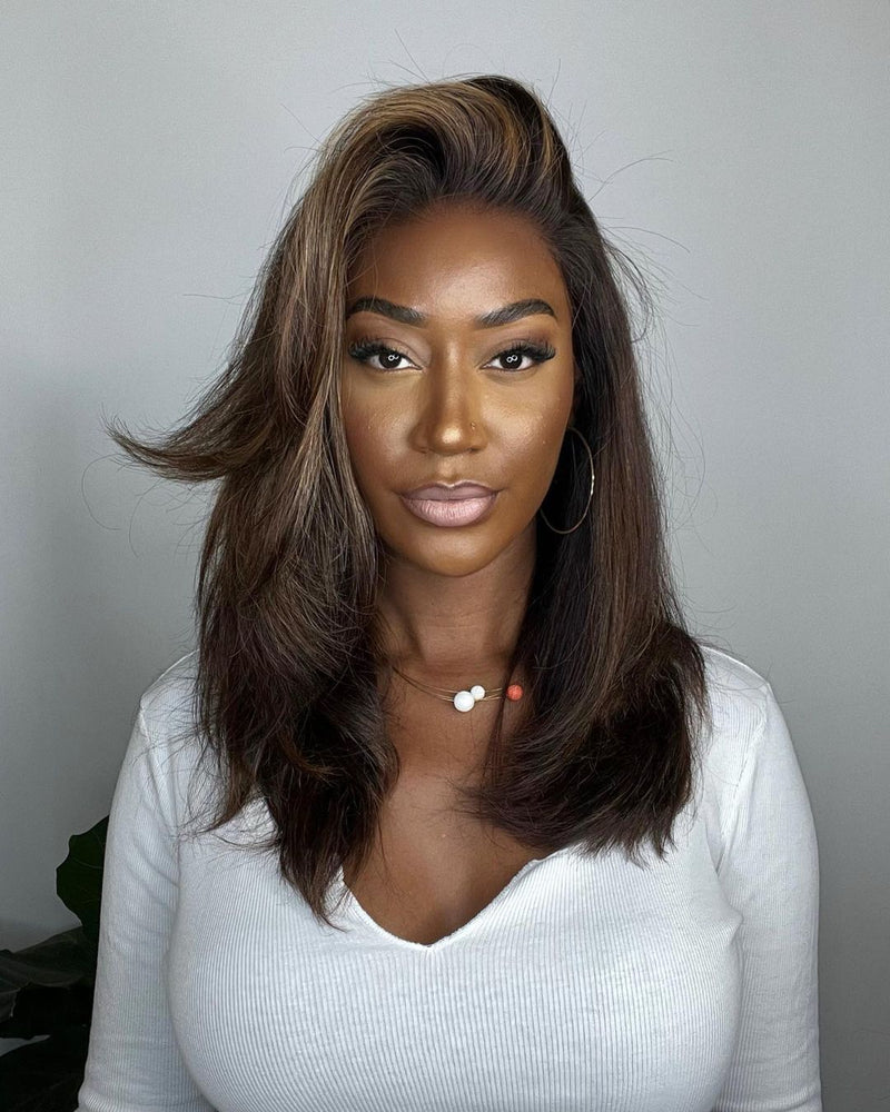 Lace Front Perücke mit Highlights – Selena