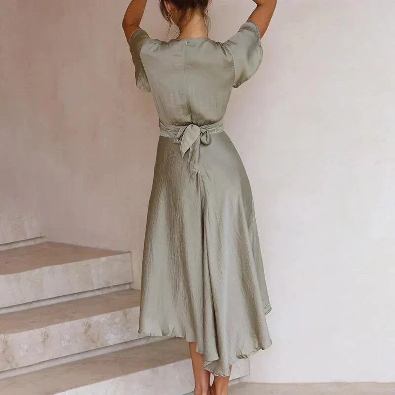 Flowing Retro Summer Dress - Aurora