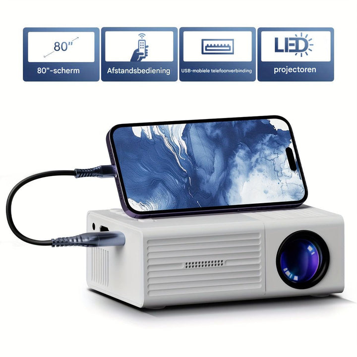 Ultra-High Brightness Mini Projector (3000 Lumens) - LumoBeam