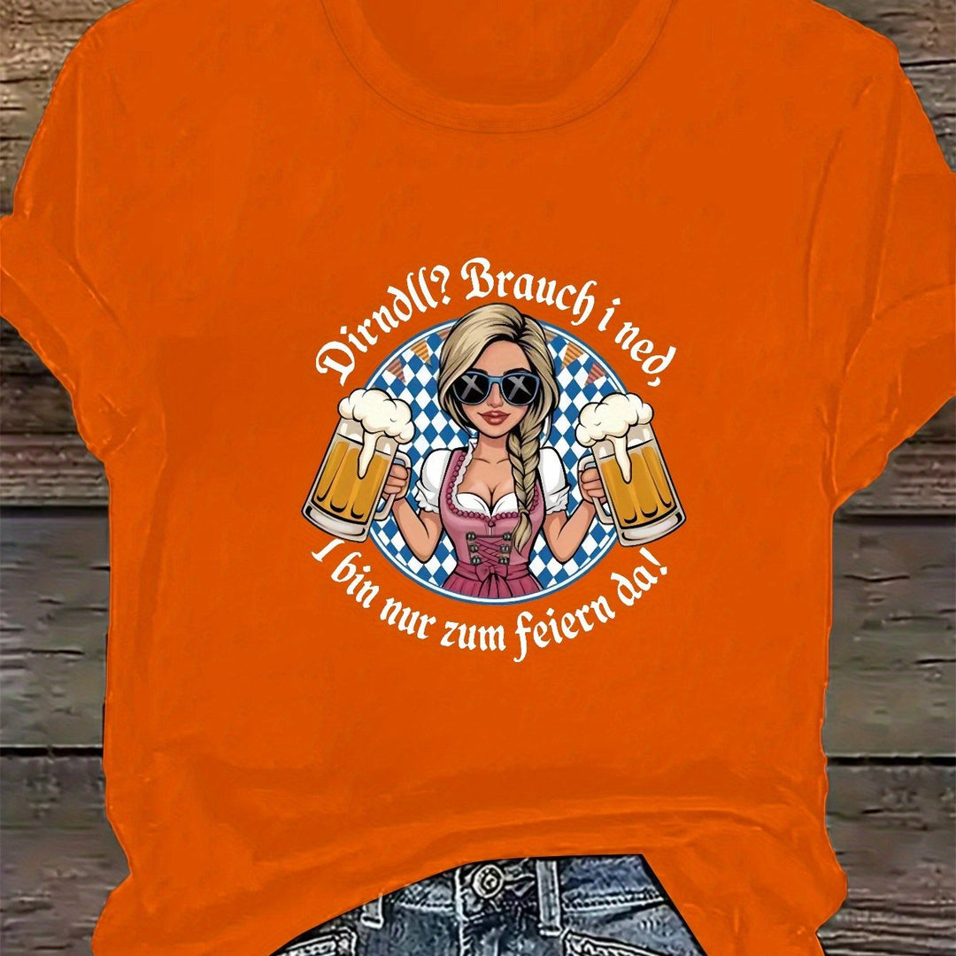 Women's Plus Size Short Sleeve T-Shirt – Liesl Oktoberfest 2025