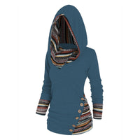 Autumn Women's Hoodie with Tribal Pattern – Tavira