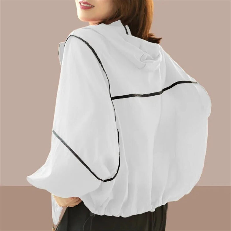 Airy Women's Summer Hoodie Jacket with Oversized Fit – Zoë