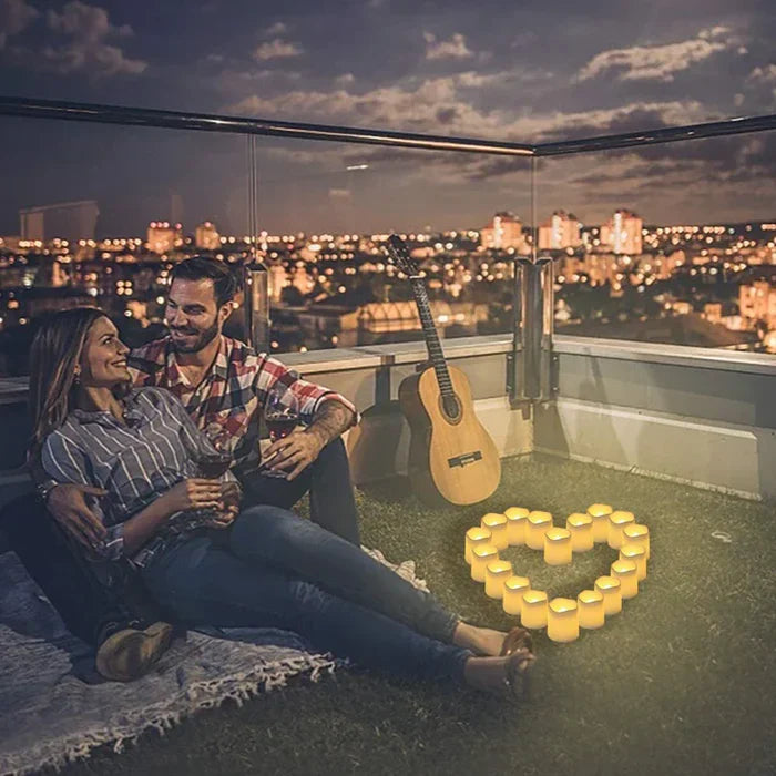 Juego de 24 velas LED sin llama - GlowFlicker