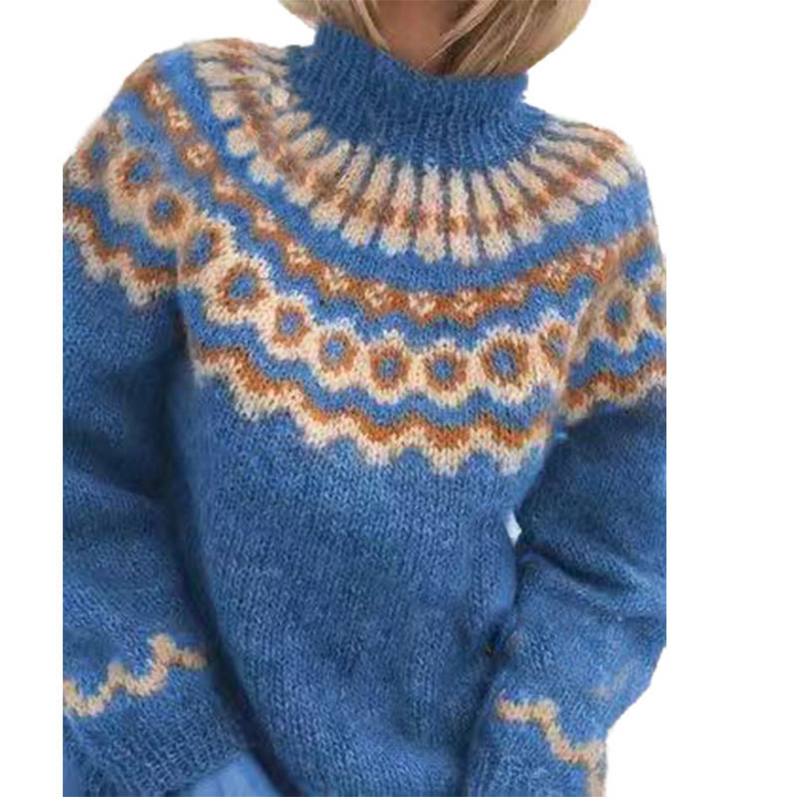 Retro knitted sweater for women - Eloise