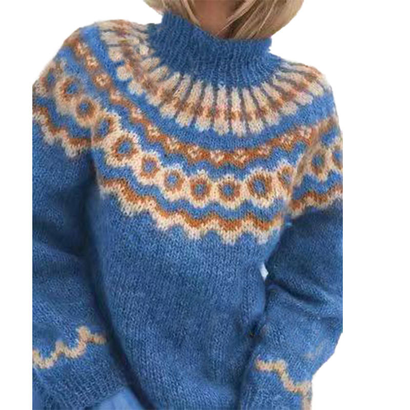 Retro knitted sweater for women - Eloise