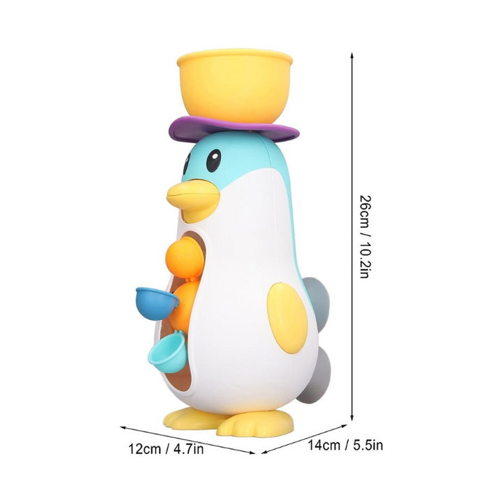 Waterwheel Bath Toy – Splash Penguin