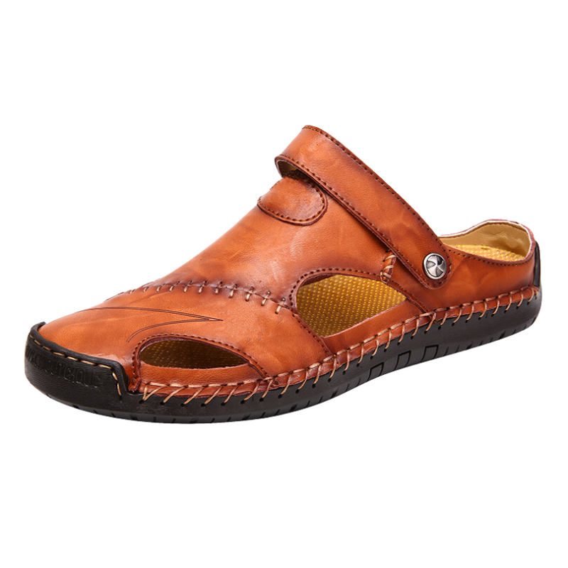 Orthopädische Herren-Ledersandalen – Marco