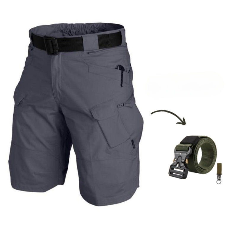 Herre cargo-shorts med 7 lommer og gratis bælte – Taro