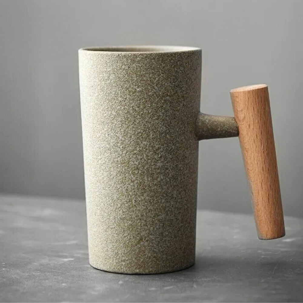 Nordisk latte-kop med jordforbundet design – NatureSip