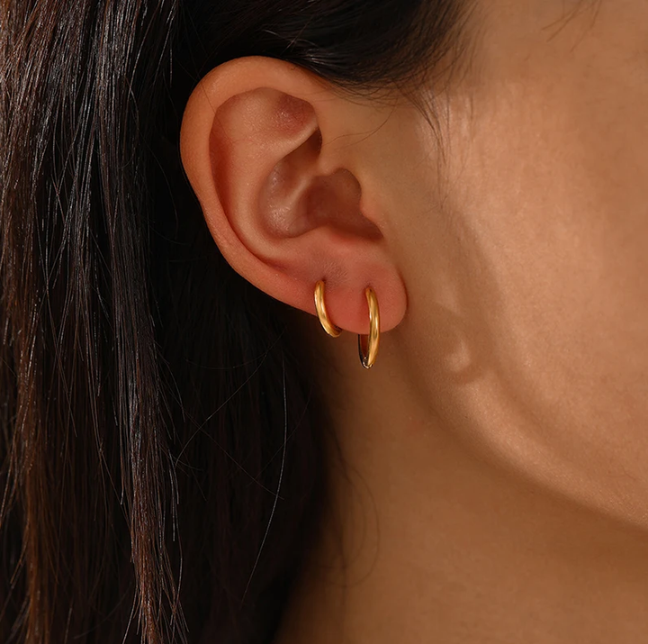 Refined Hoop Earrings - Sophia