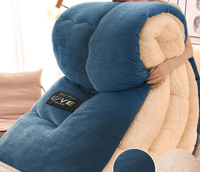 Manta de invierno de lujo con doble forro polar de franela – FrostGuard