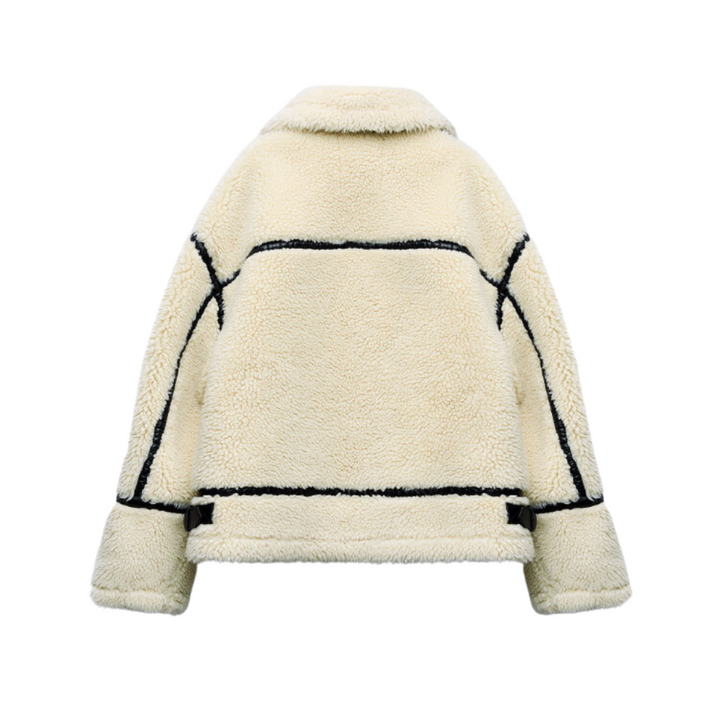 Teddy Pilot Jacket – Dilara | Trendy, Warm, Oversized & Stylish!