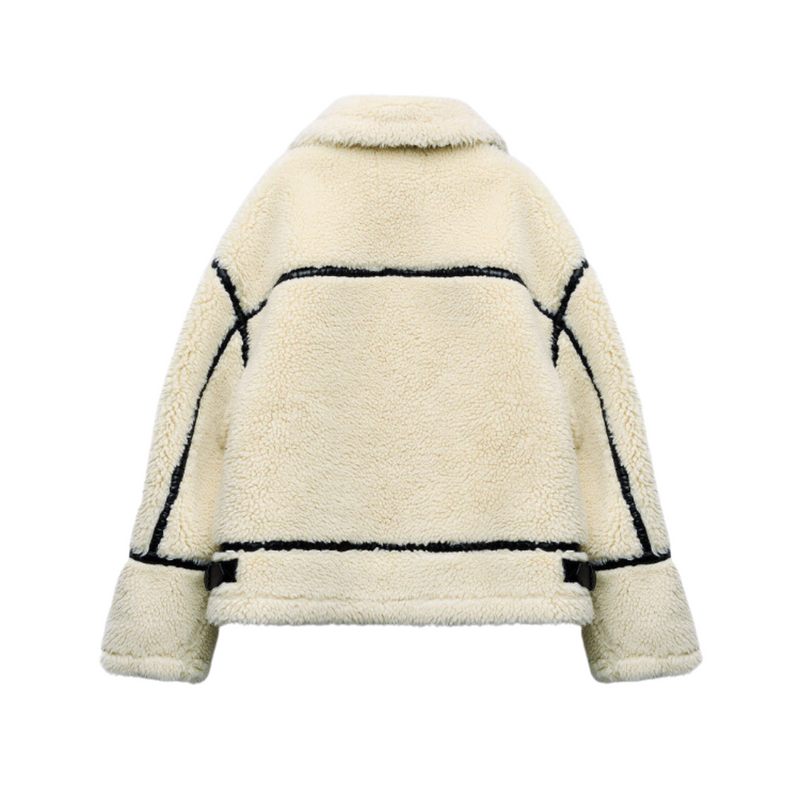 Teddy Pilot Jacket – Dilara | Trendy, Warm, Oversized & Stylish!