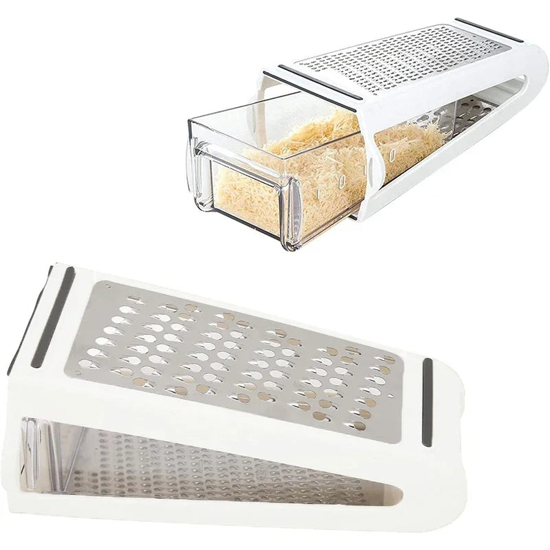 Double-sided kitchen grater with collection container - GratoRasp