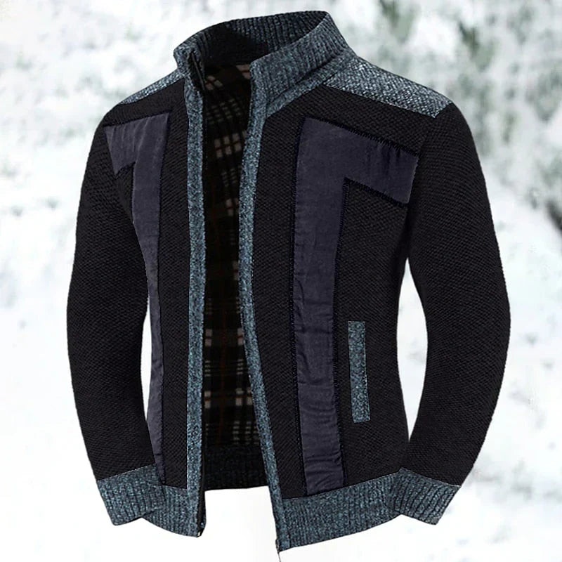 Wollweste mit Reißverschluss und Pullover - Leon
