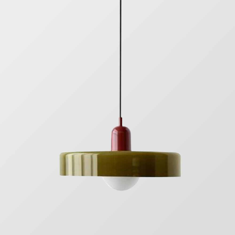 Lámpara colgante colorida estilo Bauhaus - StiloGlas