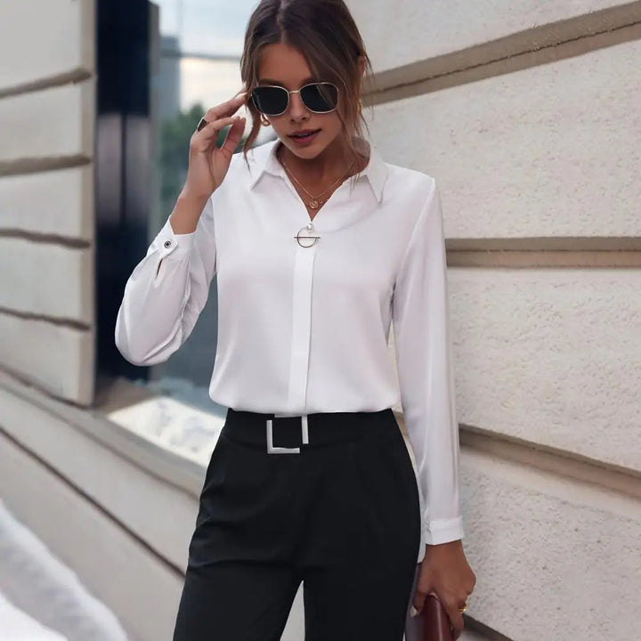 Elegant chiffon blouse for women – Amélie