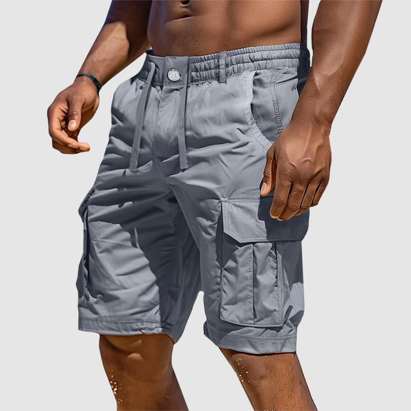 Sommerlige herre cargoshorts i bomullsblanding – Rafael