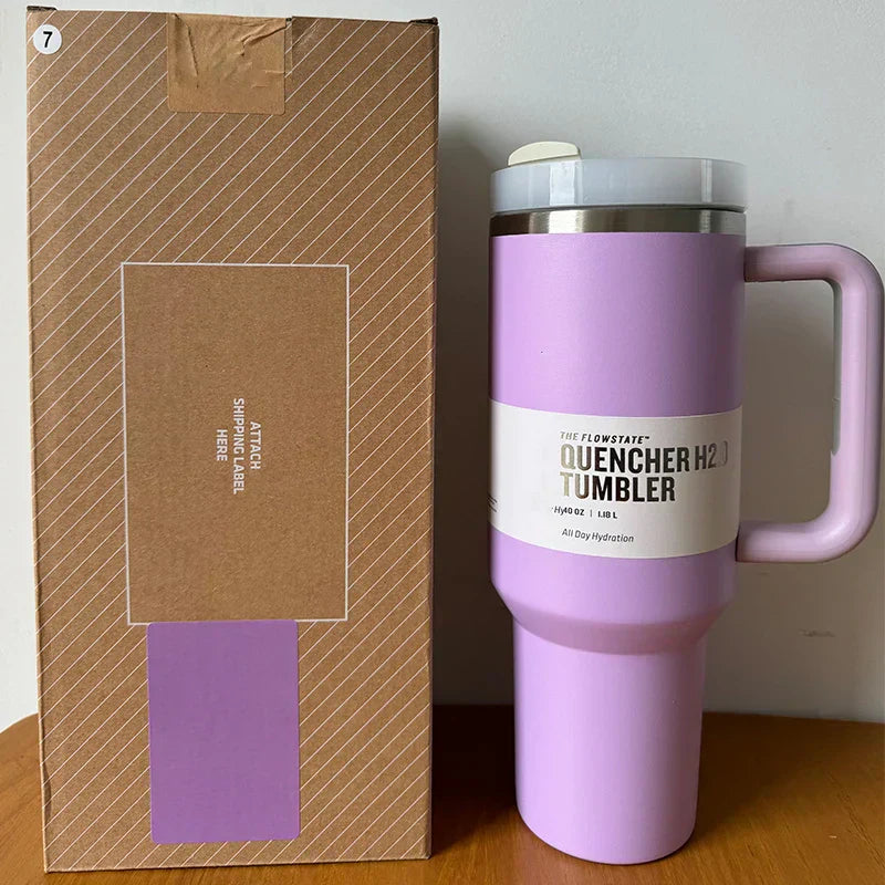Vaso aislado al vacío con tapa y pajilla – TermoVaso