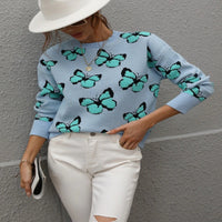 Women's Sweater with Butterfly Pattern – Liora