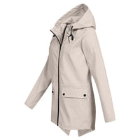 Trendige Damen Regenjacke mit Kapuze - Liora
