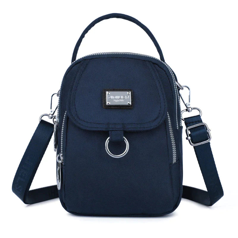 Bolso clásico de mujer con mucho espacio de almacenamiento - Celeste