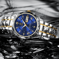 Stilvolle Herrenarmbanduhr aus Edelstahl - LumiSteel
