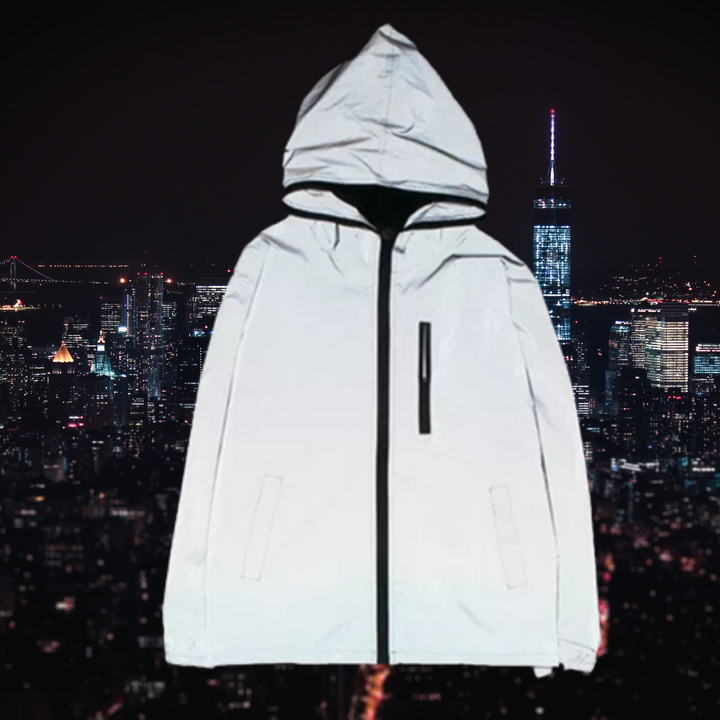 Chaqueta de abrigo para mujer moderna reflectante con efecto 3M – Leona