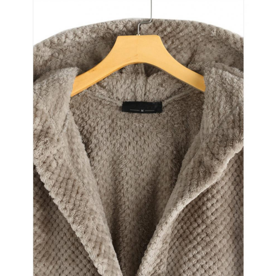 Trendy Cut Fleece Jacket with Hood - FleeceLux