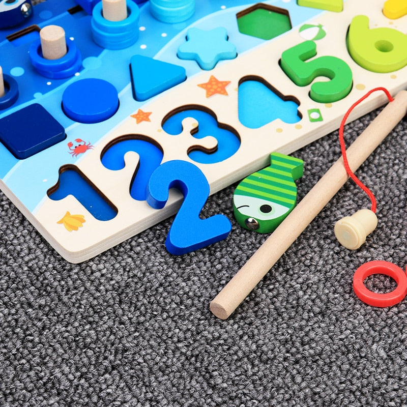 Montessori Toddler Play Board - Wooden Play Safari