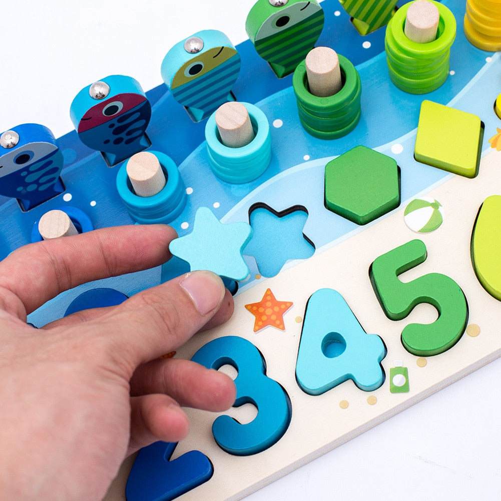 Montessori Toddler Play Board - Wooden Play Safari