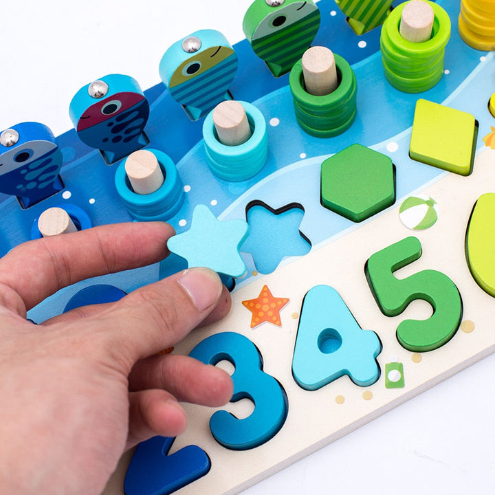Montessori Toddler Play Board - Wooden Play Safari