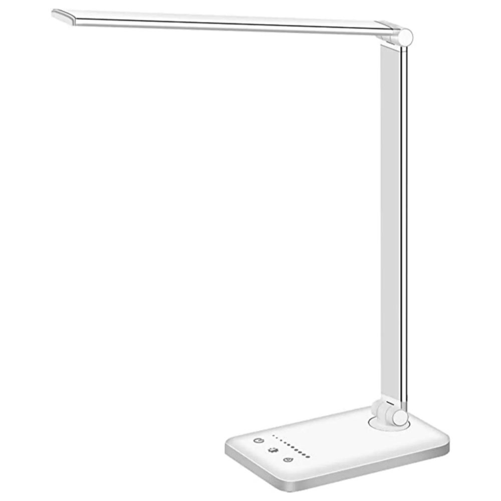 Moderne justerbar LED-skrivebordslampe med USB-opladningsport - BrightEase