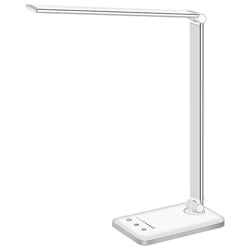 Moderne justerbar LED-skrivebordslampe med USB-opladningsport - BrightEase
