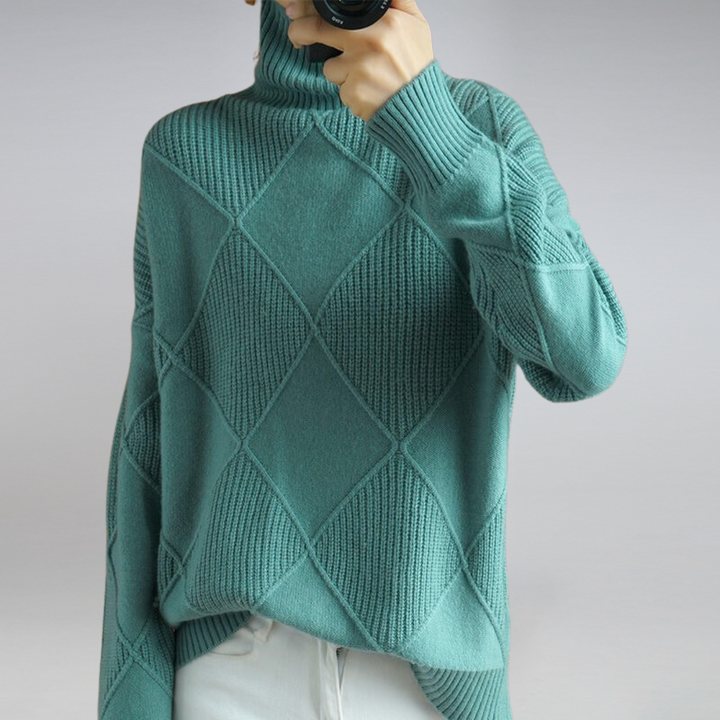 Stylish Turtleneck Sweater for Women - Isabella