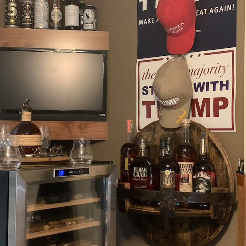 Bourbon Whiskey Barrel Rack made of Oak Wood – Oakspire