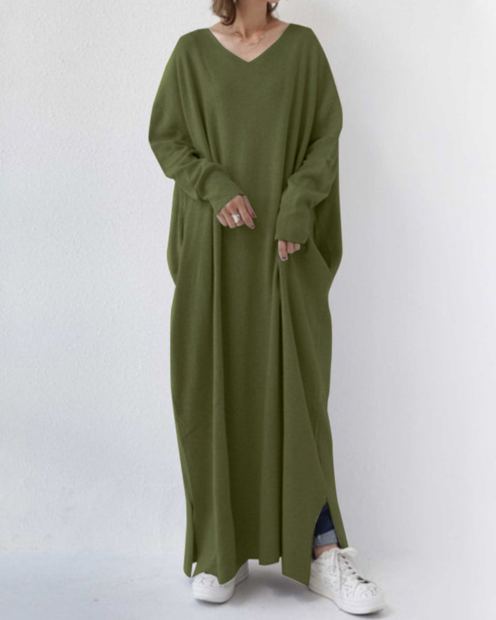 Summer Maxi Dress made of Cotton-Linen Blend – Sorella